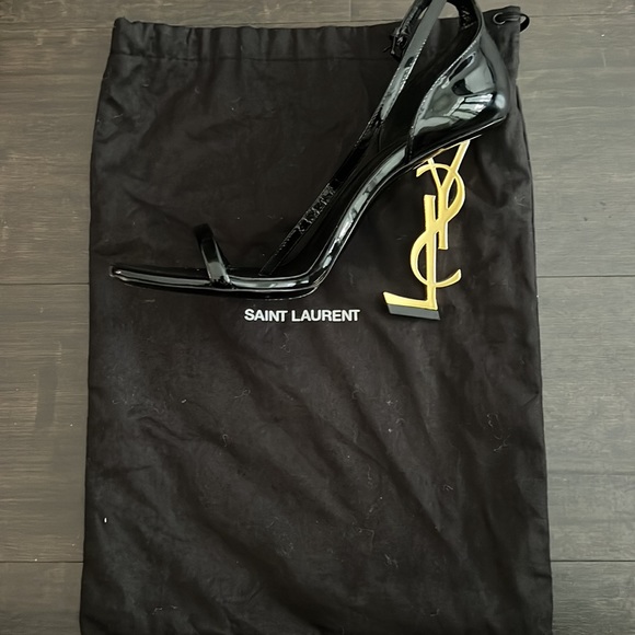 YSL OPYUM SANDALS IN PATENT LEATHER - Picture 4 of 6